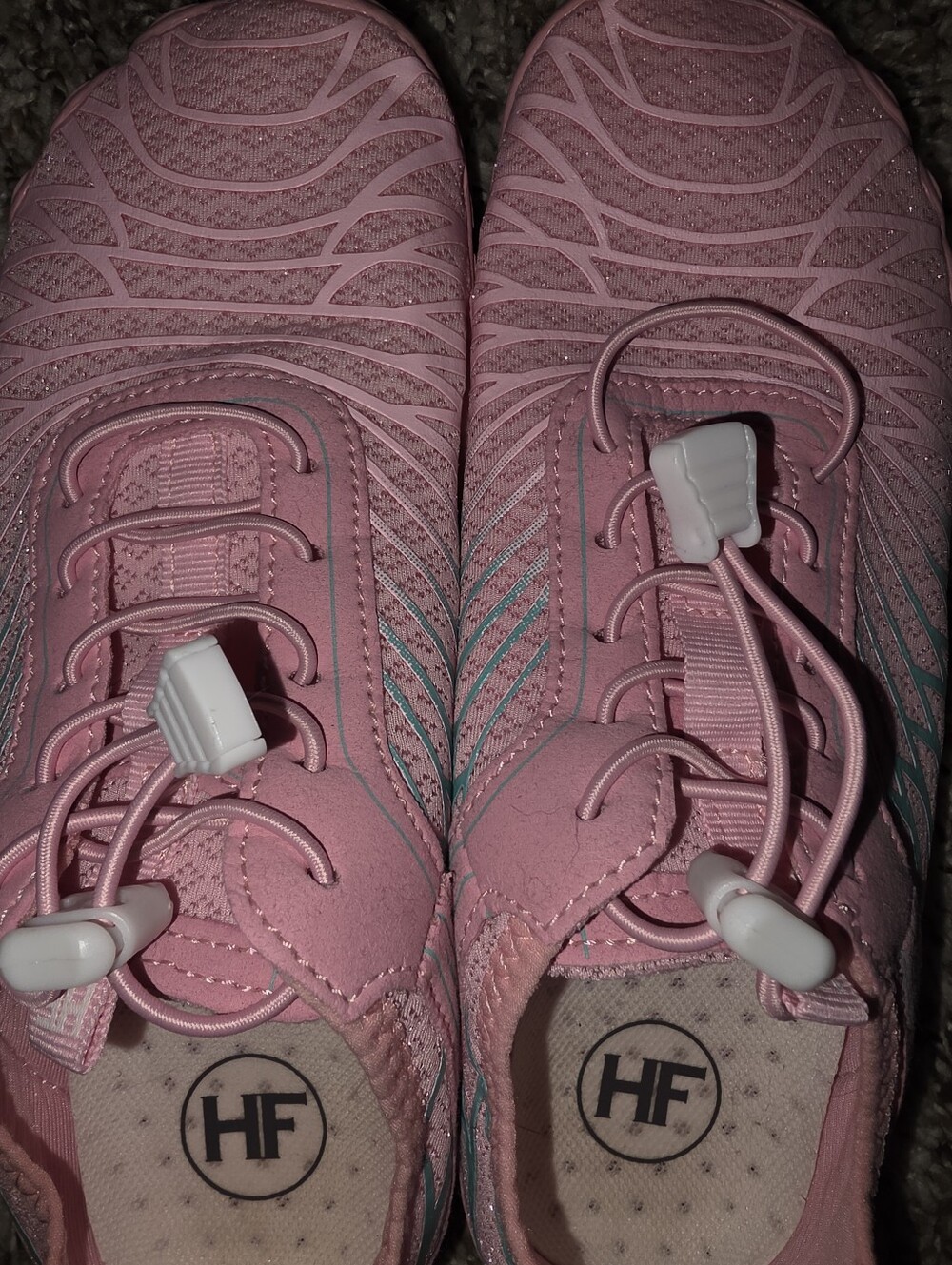 HF Pink & Turquoise Water-Ready Slip-On Sneakers EU 37 / US 7 - Picture 5 of 14